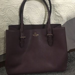 Kate Spade Large Purse Mahogany Leather